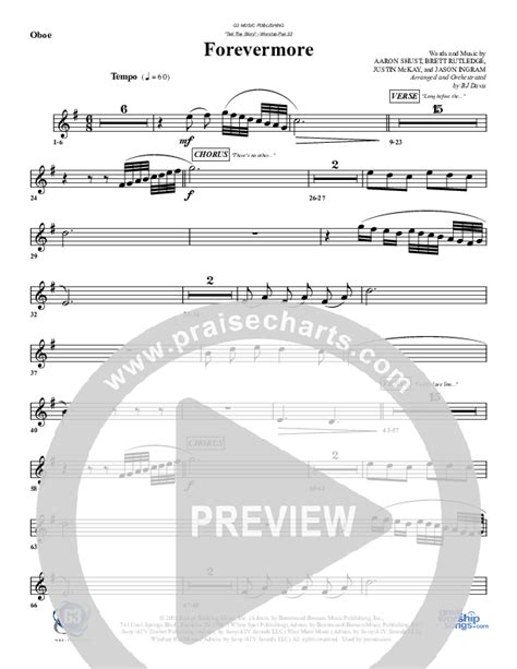 Forevermore Oboe Sheet Music Pdf G Worship Praisecharts