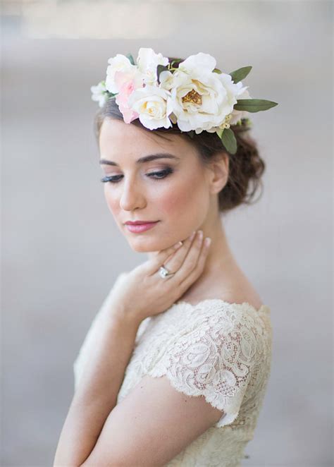 Ivory Wedding Flower Crown Bridal Headpiece 2227135 Weddbook