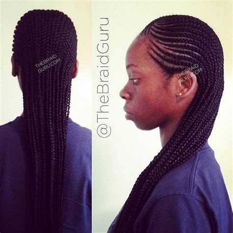 Layered Cornrow Braids Haircut And Hairstyle