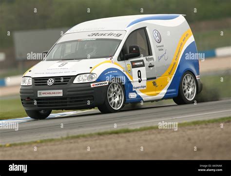 Caddy Van Racing In Vw Cup At Donnington Stock Photo 12522954 Alamy