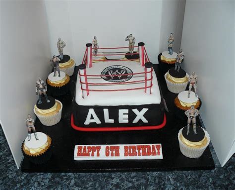 WWE Wrestling Ring Cake Cupcakes Decorated Cake By CakesDecor