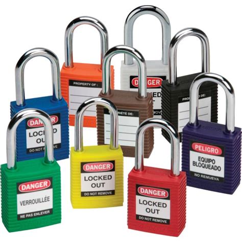 Brady 1 5 Nylon Lockout Padlocks Keyed Different National Safety Inc