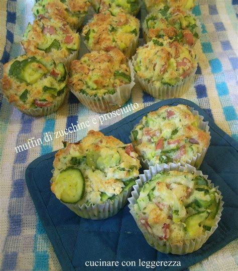 Muffin Di Zucchine E Prosciutto Ricette Ricette Di Cucina Cibo