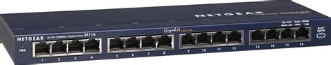 NETGEAR 16-Port 10/100/1000 Mbps Gigabit Unmanaged Switch Blue GS116NA - Best Buy