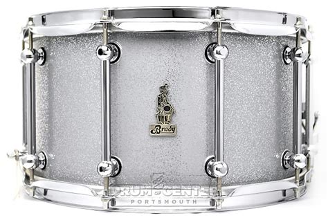 Brady Jarrah Ply Snare Drum 14x8 Silver Sparkle Reverb