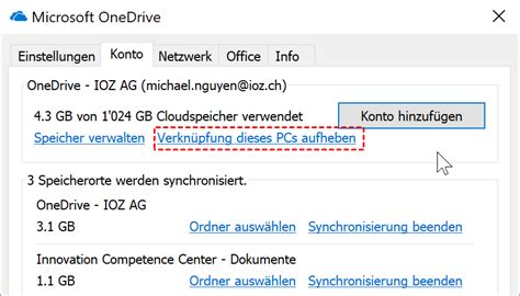 Wege Onedrive Synchronisieren Vom Desktop Deaktivieren