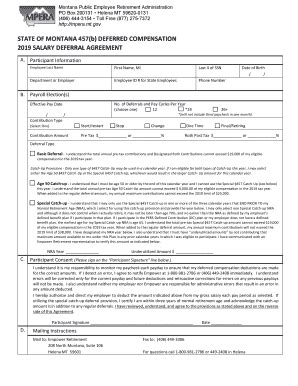 Mpera Deferred Compensation Fill Online Printable Fillable Blank