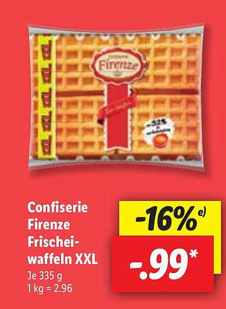 Confiserie Firenze Frischei Waffeln Xxl Angebot Bei Lidl Prospekte De