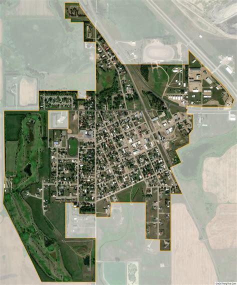 Map of Underwood city, North Dakota