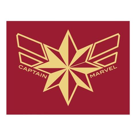 Captain Marvel | Hala Star Icon Postcard #Zazzle #Marvel | Captain ...