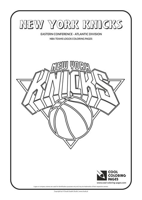 Cool Coloring Pages - NBA Teams Logos / New York Knicks logo / Coloring ...