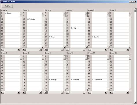 Football Depth Chart Template | Template Business