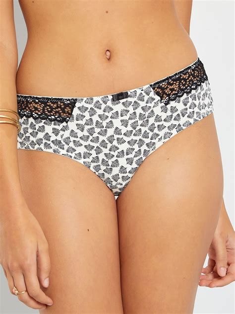 Tanga Envie De Lingerie Noir Blanc Kiabi 7 00