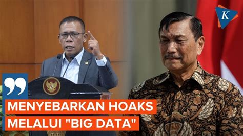 Masinton Pasaribu Sebut Big Data Luhut Adalah Hoaks Youtube