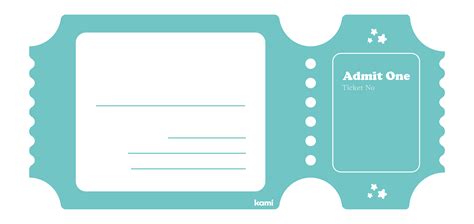 Movie Ticket Template | Blank for Teachers | Perfect for grades 1st ...