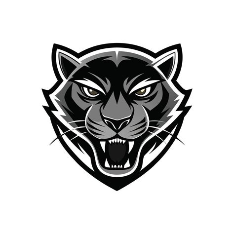 Ai Generated Head Of A Lion Vector Illustration Mascot Face Art Black And White Design On White