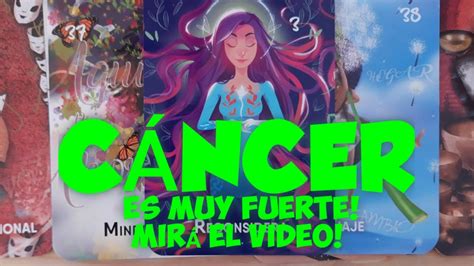 CÁNCER MUY FUERTE Va a Suceder Inesperado YouTube