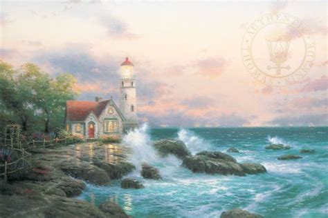 Top 5 Lighthouse Paintings By Thomas Kinkade | Thomas Kinkade Carmel ...