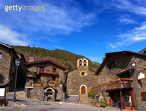 Llorts village in Ordino church in Andorra at Pyrenees a11922177 게티