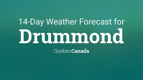 Drummond Quebec Canada 14 Day Weather Forecast