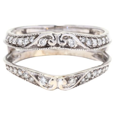 14k White Gold 025ct Diamond Enhancer Ring At 1stdibs 14k Ndi 14k