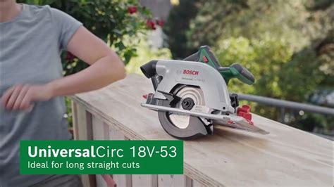 Bosch Universalcirc 18v 53 Cordless Circular Saw Youtube