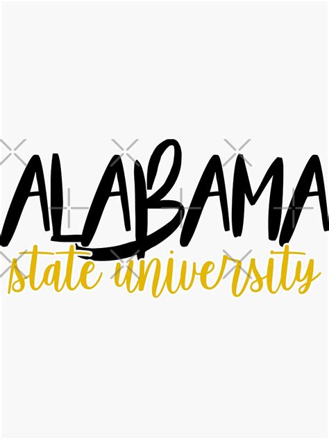 Alabama State University Sticker By Mynameisliana Redbubble