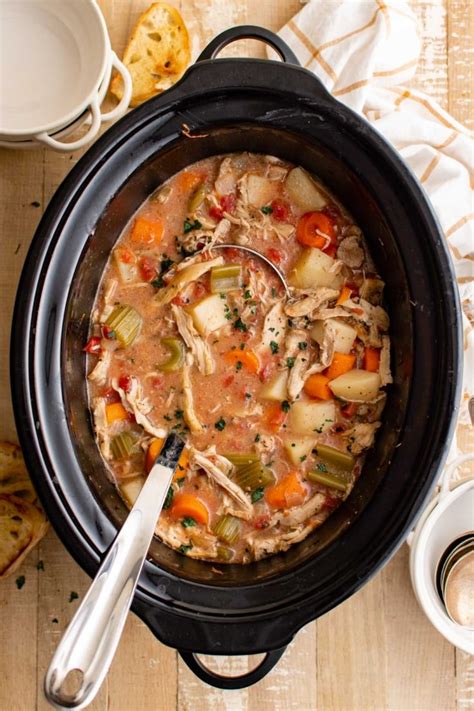 Simple Slow Cooker Chicken Stew