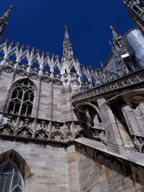 Rooftop of Milan Cathedral stock photo. Image of church - 179770160