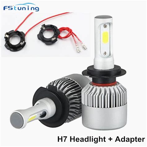 Fstuning Led H Headlight Bulb H Led Kit Retainer Holder For