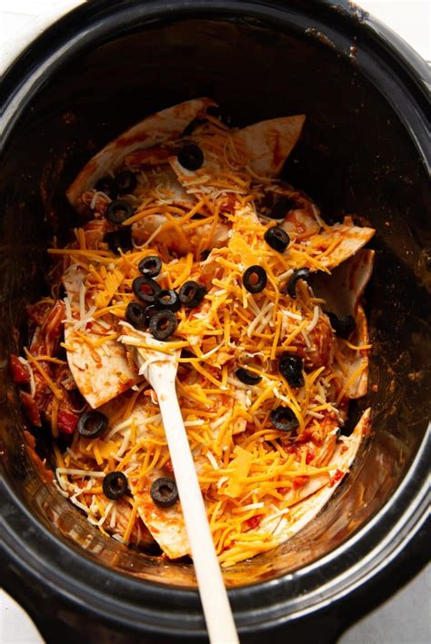 Crock Pot Chicken Enchilada Casserole Happy Homeschool Nest