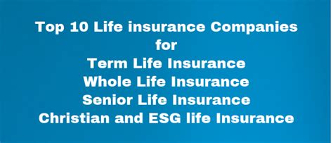 Top 10 Life Insurance Companies - advice4lifeinsurance.com