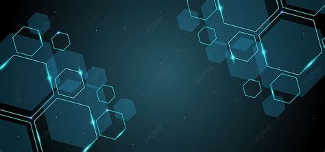 Abstract Technology Background Hexagonal Biotechnology Banner ...