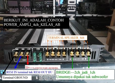 Power Amplifier Ch Kelas Ab Audioku Audio Mobil