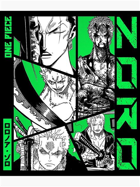 "Zoro Manga Panel" Poster for Sale by Nivrowide | Redbubble