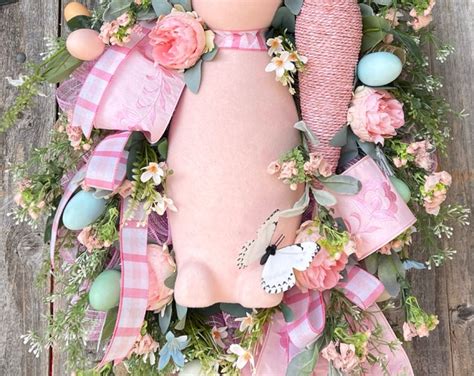 Easter Wreath Deluxe Easter Wreath Easter Bunny Wreath Easter Decor