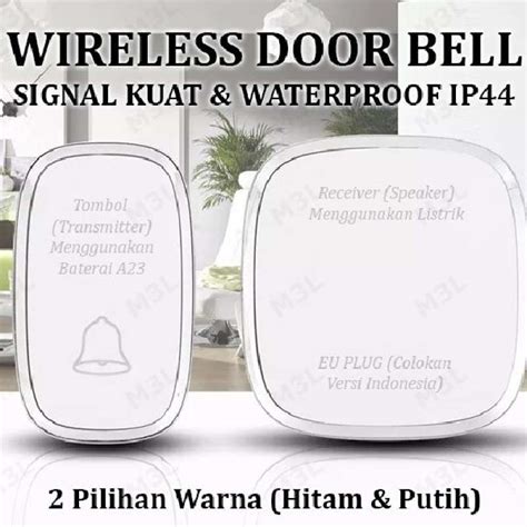 Jual Bel Rumah Wireless Door Bell Waterproof Pintu Receiver Di Seller