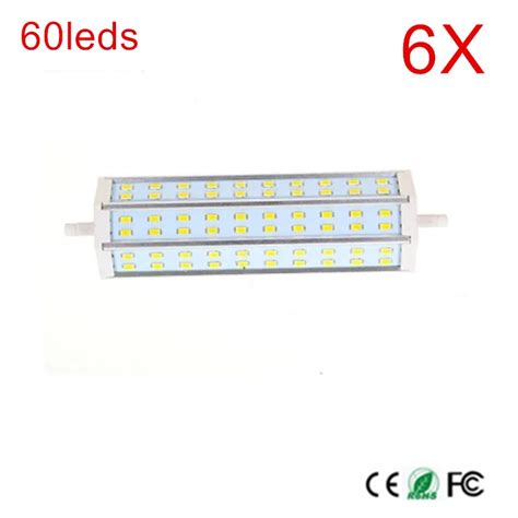 6 sztuk R7S lampa LED 189mm 60 diod LED SMD5730 LED R7S lampa ...