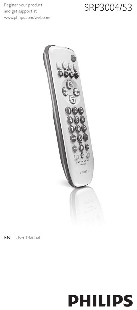 Philips Srp Universal Remote User Manual Manualslib