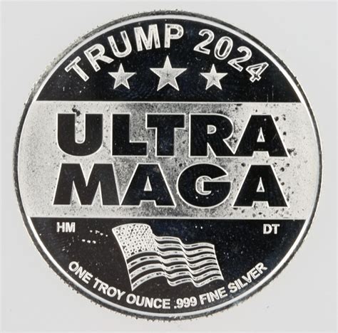 Trump 2024 Ultra Maga Silver 1oz Round Lot Of 20