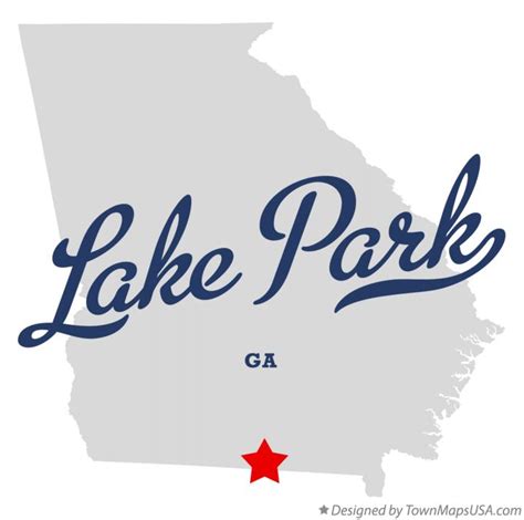 Map of Lake Park, GA, Georgia