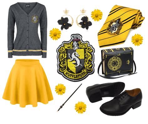 Im A Hufflepuff Outfit Shoplook Hufflepuff Outfit Hogwarts