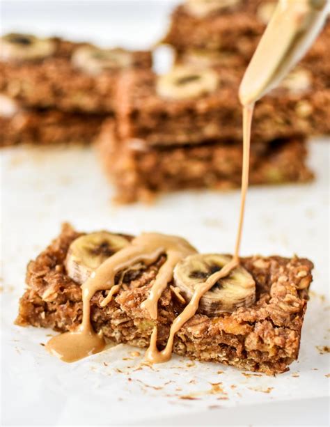 Peanut Butter Banana Oatmeal Breakfast Bars Project Meal Plan