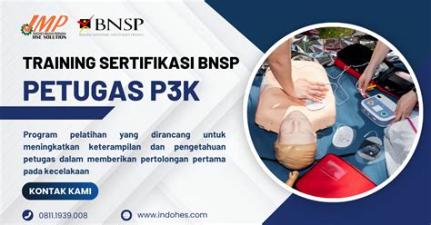 Petugas P3k Sertifikasi Bnsp Badan Nasional Sertifikasi Profesi Indohes