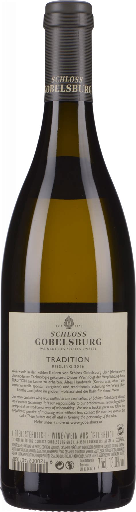 Schloss Gobelsburg Grüner Veltliner Tradition 2016 WEIN CO