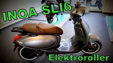 INOA SLI6 50er Elektroroller Probe Gefahren Auch Zu Zweit YouTube