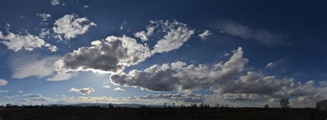 Backlit Afternoon Stratus Clouds, Deep Blue Sky, 2013-04-05 - Stratus | Colorado Cloud Pictures