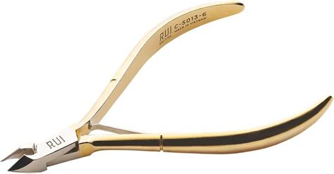 Rui Smiths Professional Cuticle Nippers Gold Plated Carbon Steel