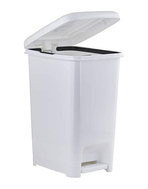 Free Shipping Slim Gallon Step On Trash Can With Lid Space