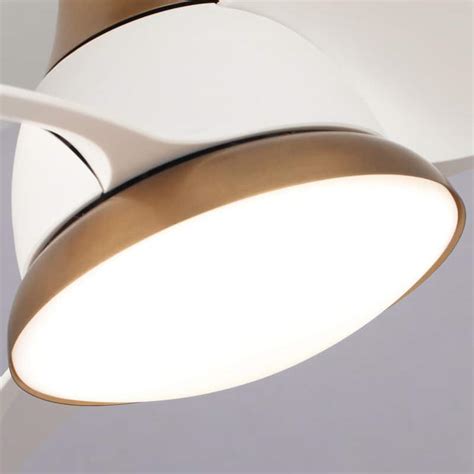 28" Modern 3-Blade Dimmable LED Ceiling Fan with Light and Remote - Bed Bath & Beyond - 36100710